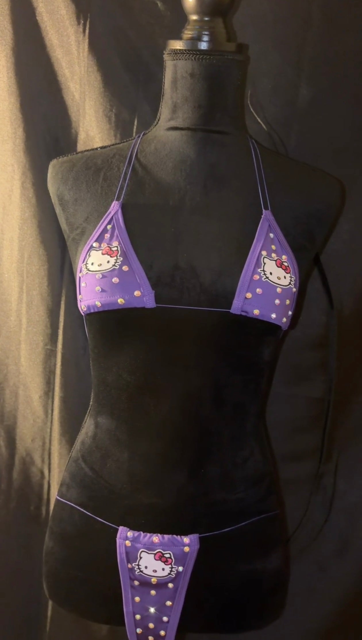 Purple Bling Micro Hello Kitty
