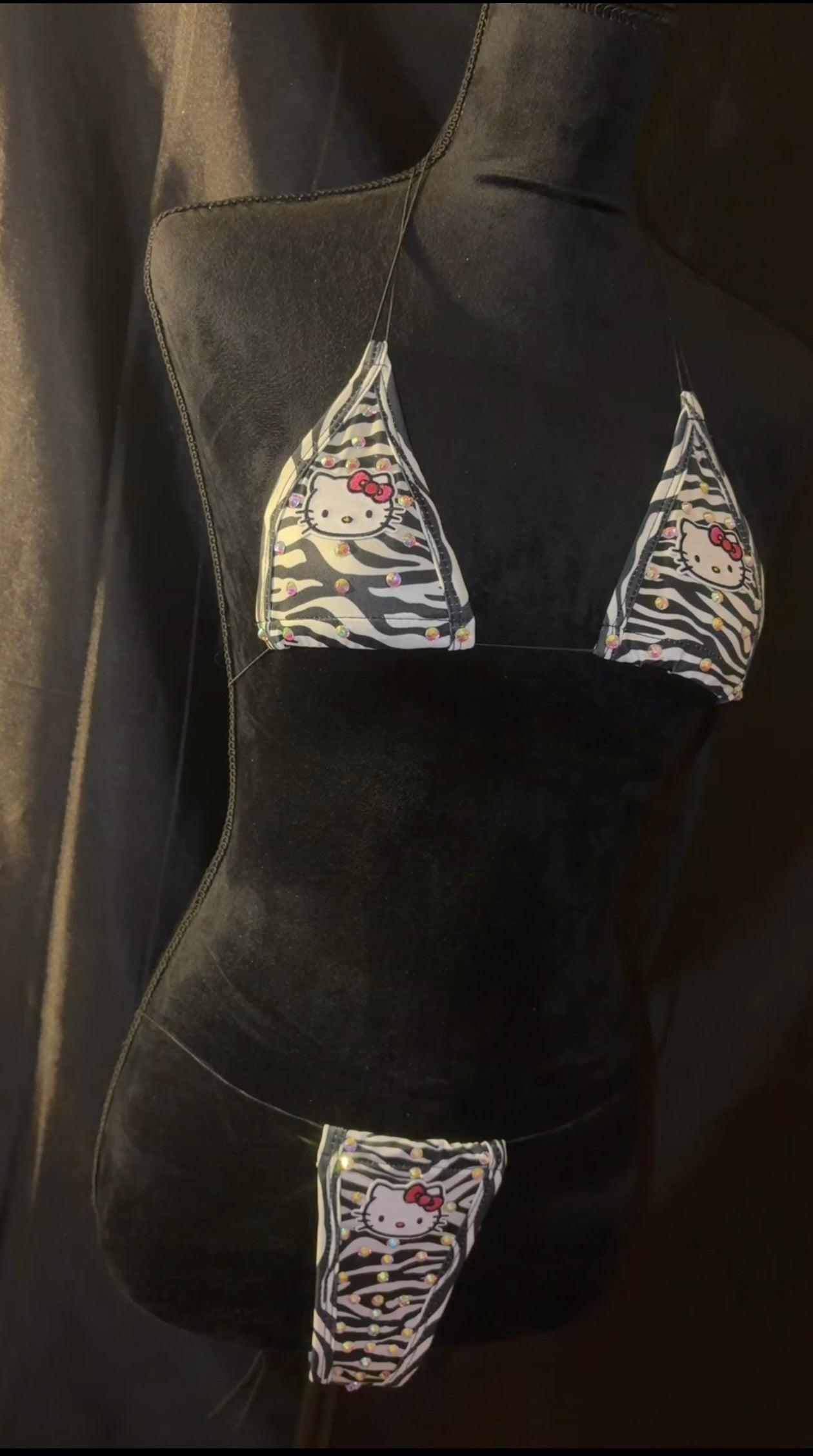 Zebra Bling Micro Hello Kitty